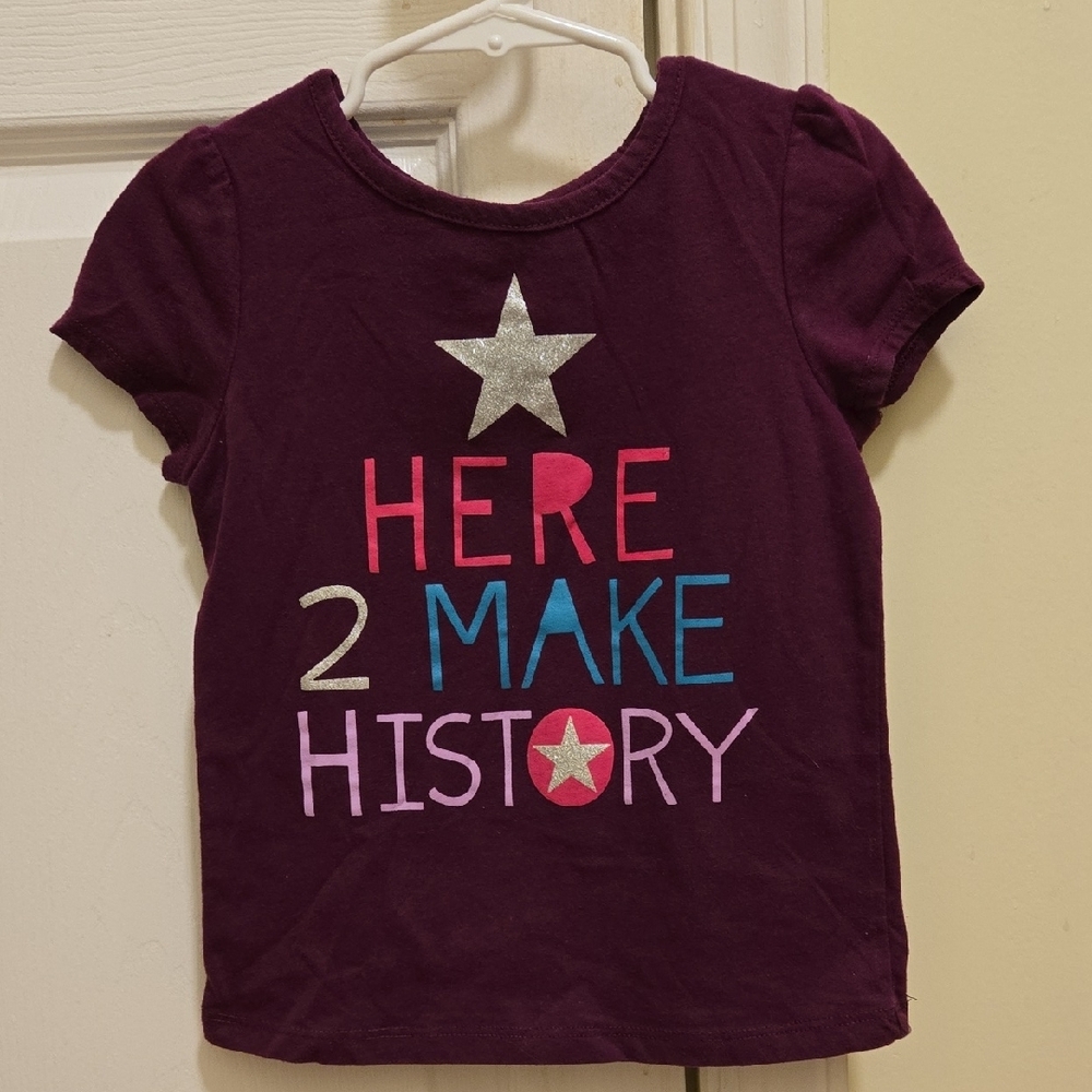Kids Graphic Tee - Purple with Multicolor Print